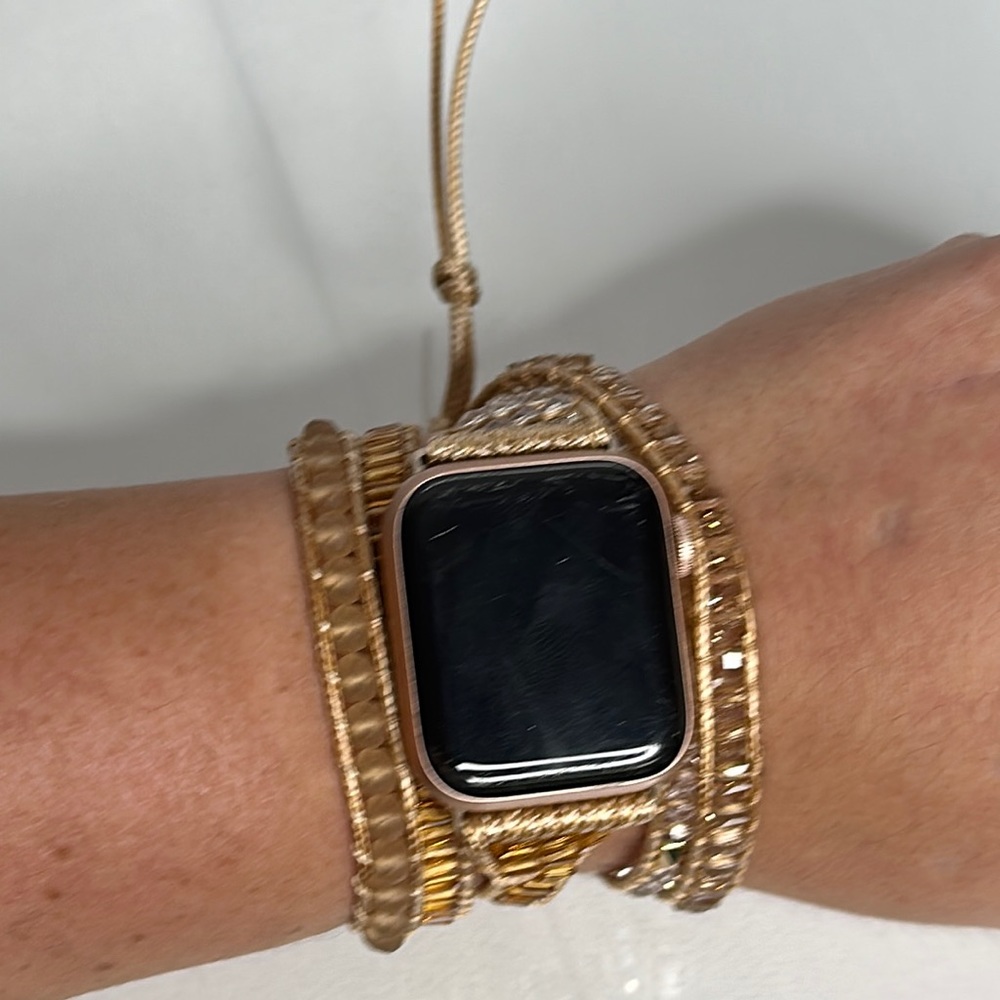 Victoria Emerson wrap around crystal bead Apple Watch band 38mm/40mm
